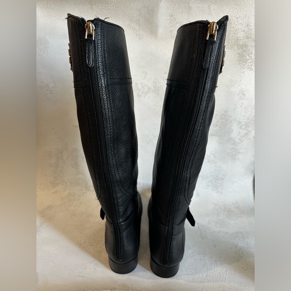 Tory Burch Black Leather Riding Boot - Picture 4 of 15